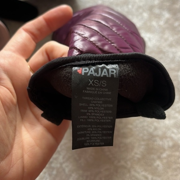 NWT Nike Club Fleece Pink Headband & NWOT Pajar 1963 Canada Burgundy Mittens Set - Picture 10 of 13